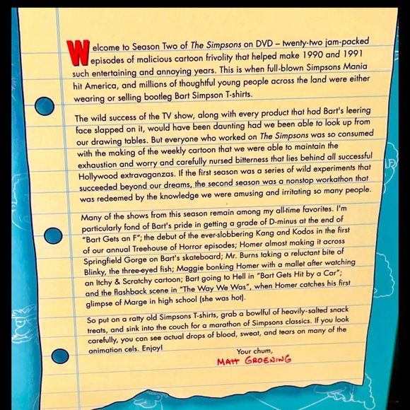 ⭐️HP⭐THE SIMPSONS▪️20th CENTURY FOX▪️The Complete 2nd Season Collector's Edition - Picture 5 of 10